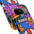 Colorful Phone Case, Cute Phone Accessories, Gift for Music Lovers, Fun Tech Gear, Unique Floral Design Case