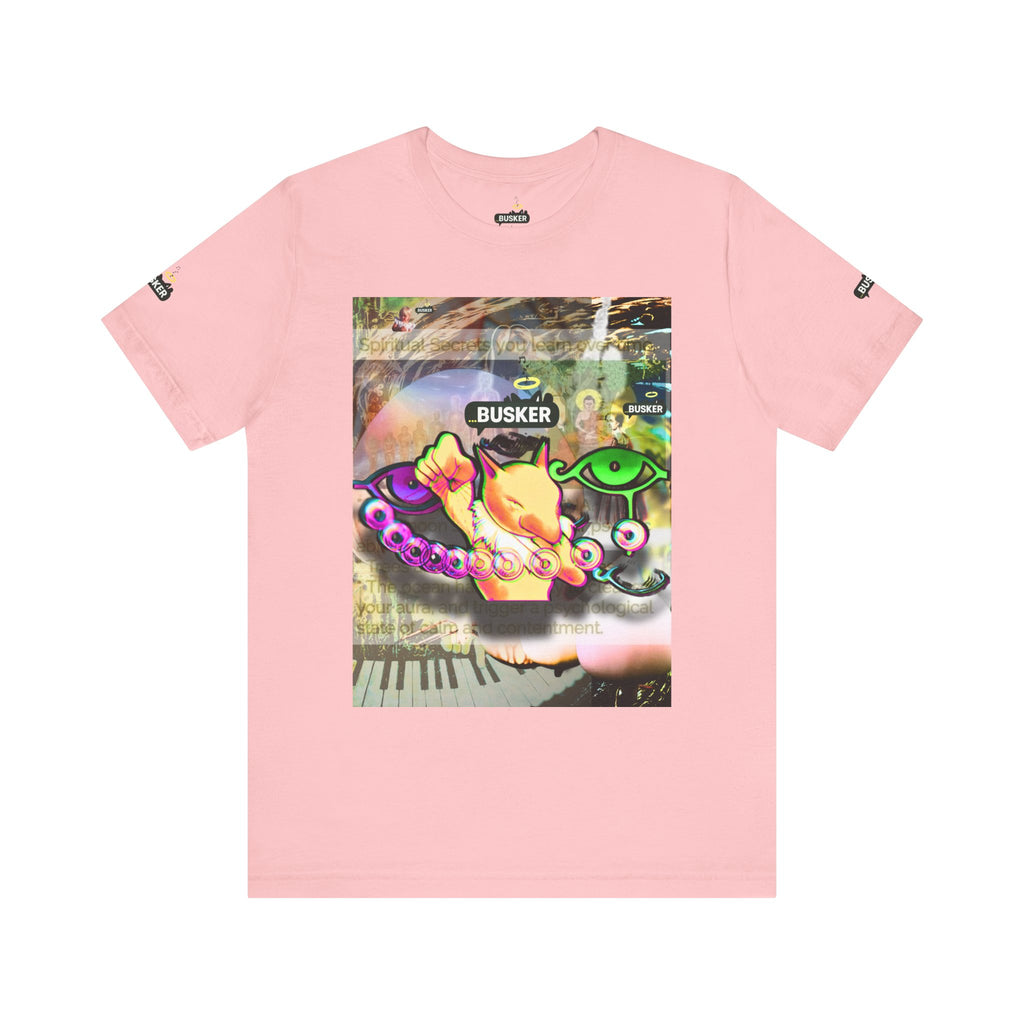 Vibrant Busker Art Tee for Creative Souls