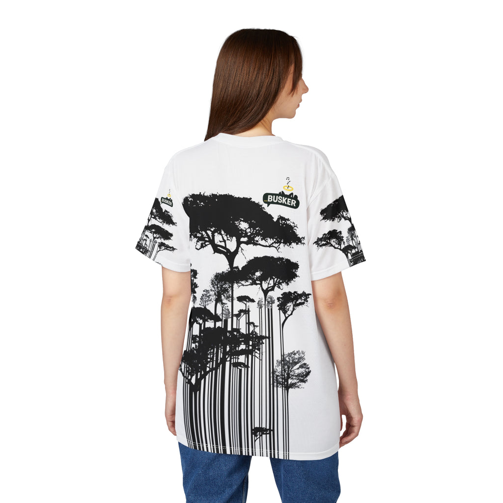 Stylish Nature-Inspired Unisex Tee, AOP T-Shirt for Outdoorsy People, Tree Lover Gift, Casual Streetwear, Eco-Friendly Fashion