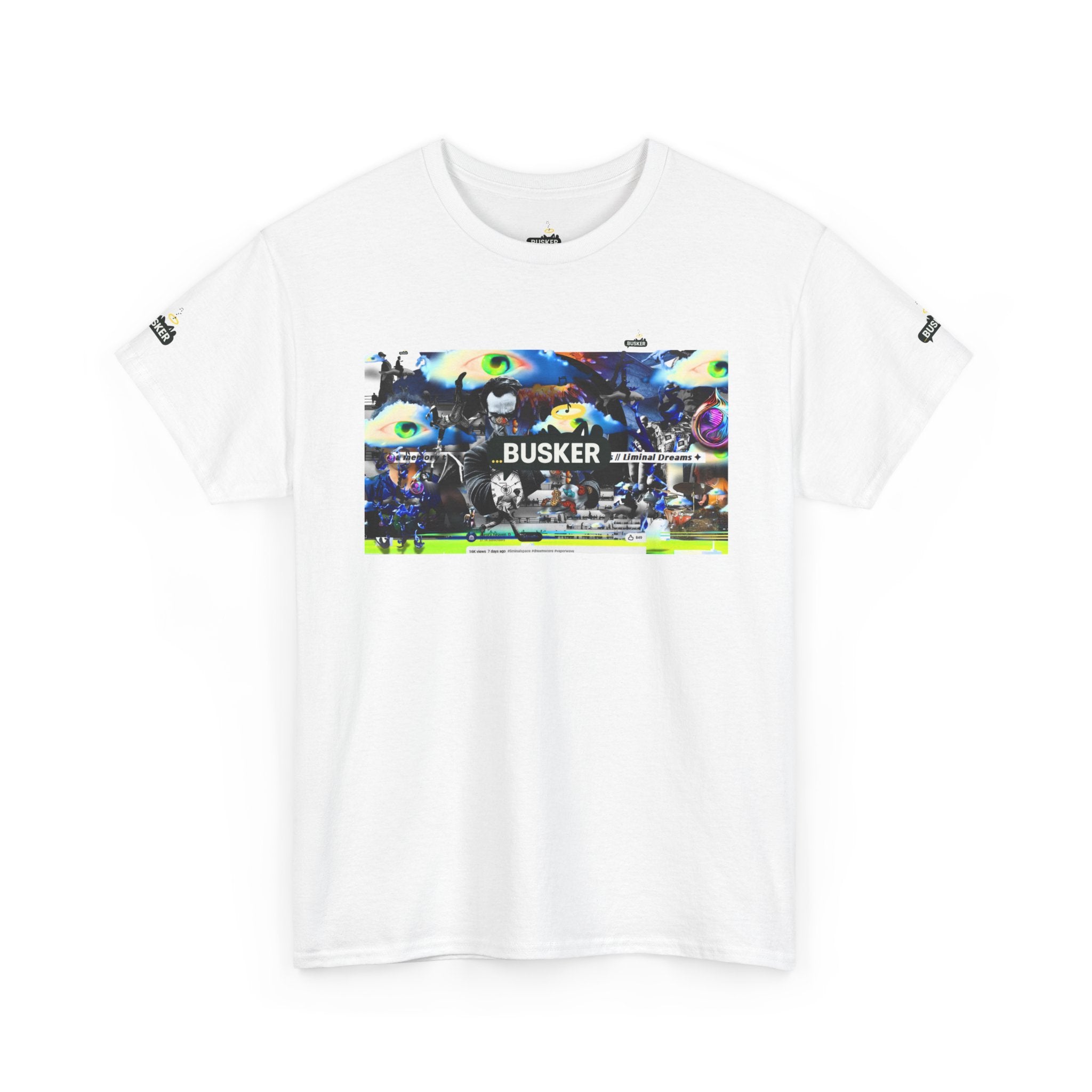 Busker Graphic Tee — Vintage Street Music Poster T‑Shirt