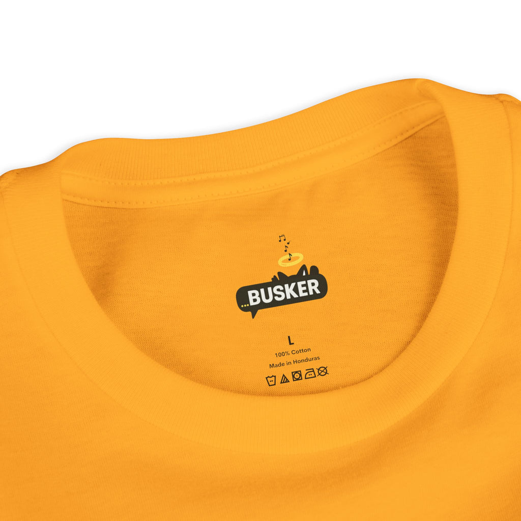 Cool Busker Youth Tee, Street Style Youth T-Shirt, Graphic Tee for Kids, Hipster Summer Shirt, Unique Gift for Young Musicians