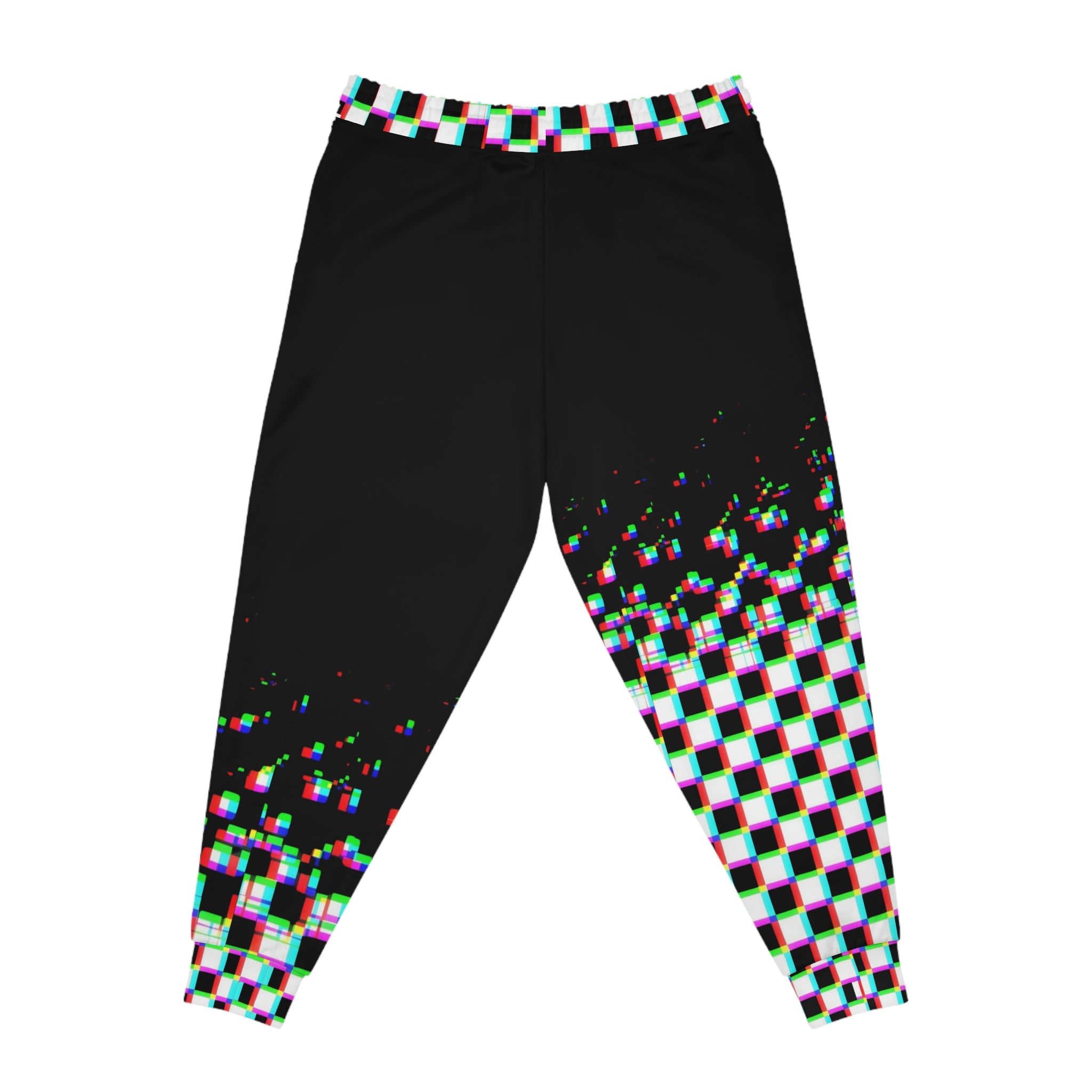 Trendy Athletic Joggers - Colorful Checkerboard Print, Comfort Wear for Athletes, Gifts for Fitness Lovers, Jogging Pants, Festival Fashion