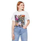 Busker Vibe Unisex Tee - Music & Art Collage Design