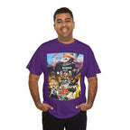Busker Collage Graphic Tee — Vintage Music Poster Streetwear