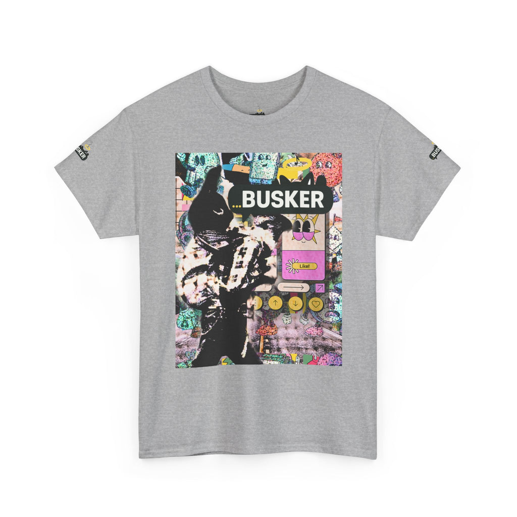 Grunge Art Busker Unisex Heavy Cotton Tee