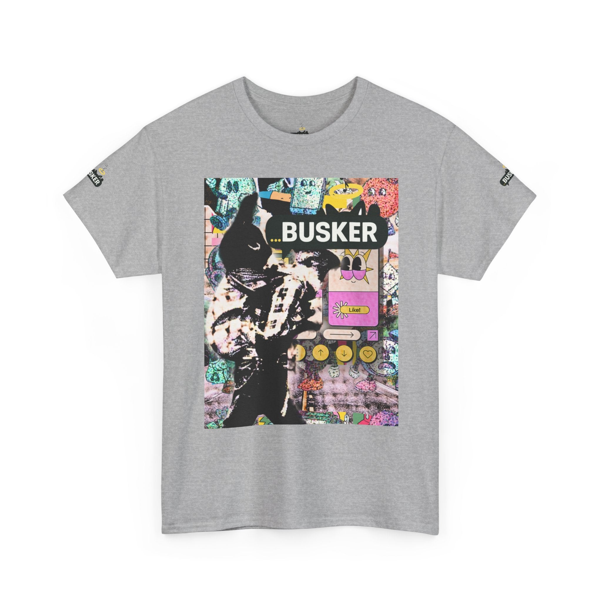 Grunge Art Busker Unisex Heavy Cotton Tee