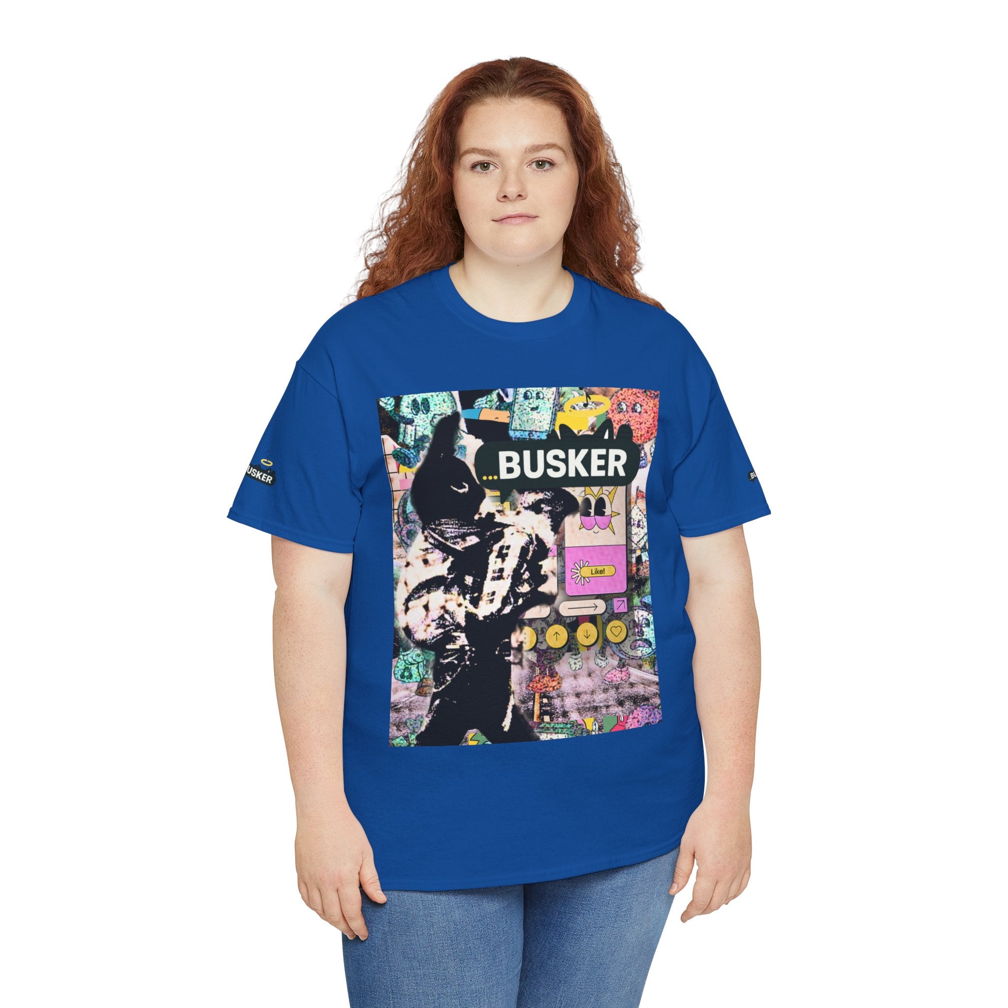 Grunge Art Busker Unisex Heavy Cotton Tee