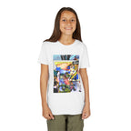 Colorful Youth Short Sleeve Tee - "Busker" Graphic Art Top