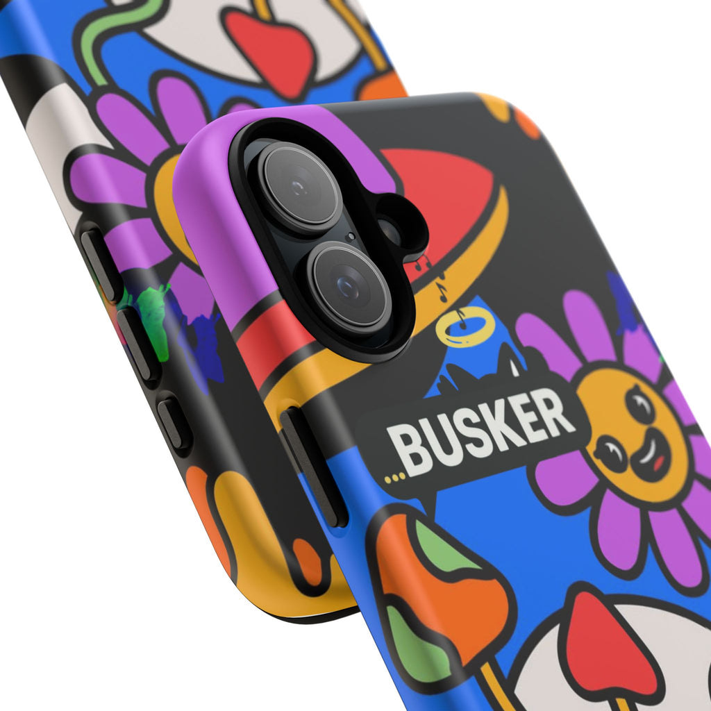 Colorful Phone Case, Cute Phone Accessories, Gift for Music Lovers, Fun Tech Gear, Unique Floral Design Case