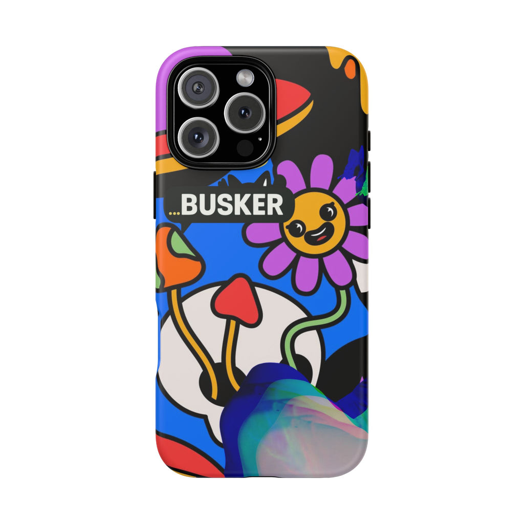 Colorful Phone Case, Cute Phone Accessories, Gift for Music Lovers, Fun Tech Gear, Unique Floral Design Case