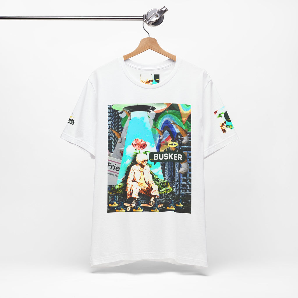 Street Art Busker Tee - Unisex Graphic Short Sleeve Shirt