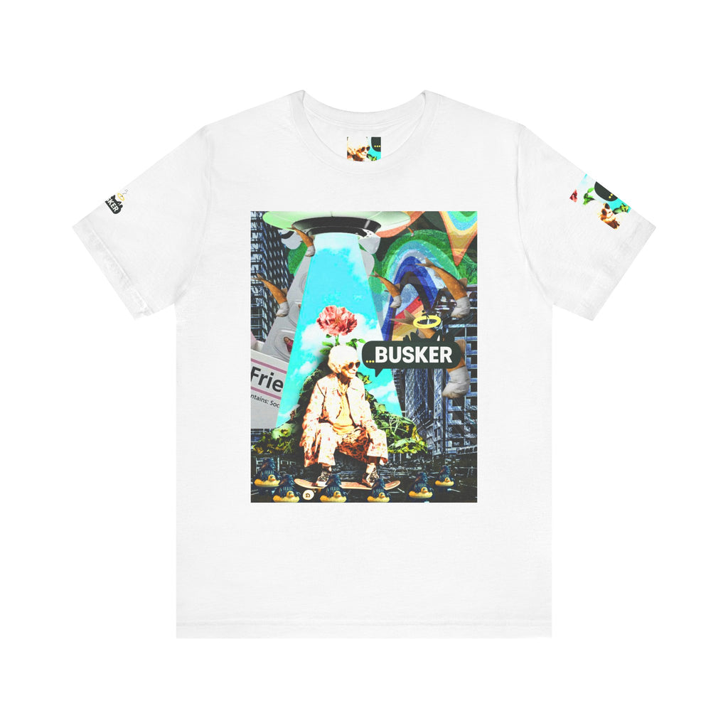 Street Art Busker Tee - Unisex Graphic Short Sleeve Shirt
