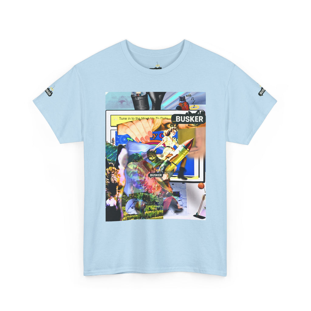 Cool Graphic Unisex Heavy Cotton Tee - 'Busker' Design