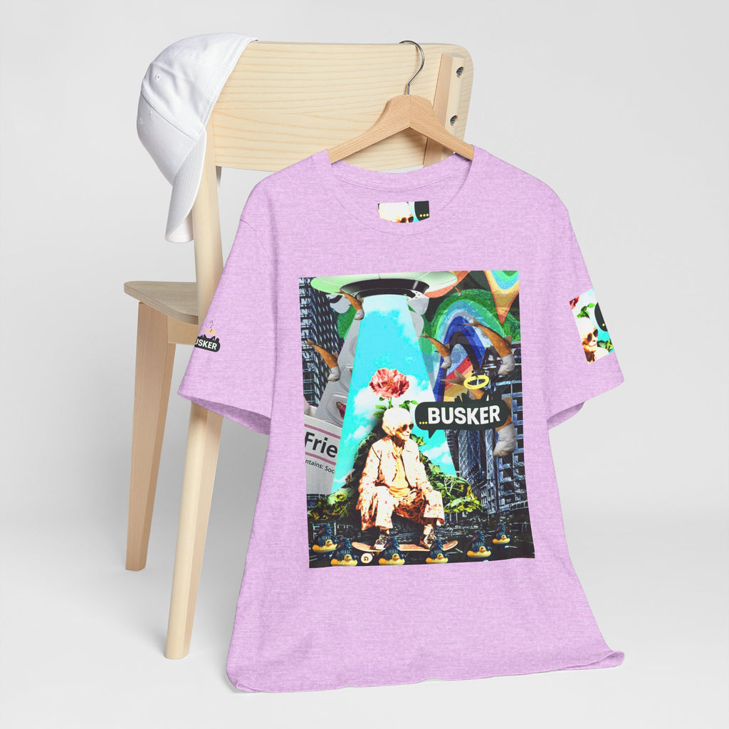 Street Art Busker Tee - Unisex Graphic Short Sleeve Shirt