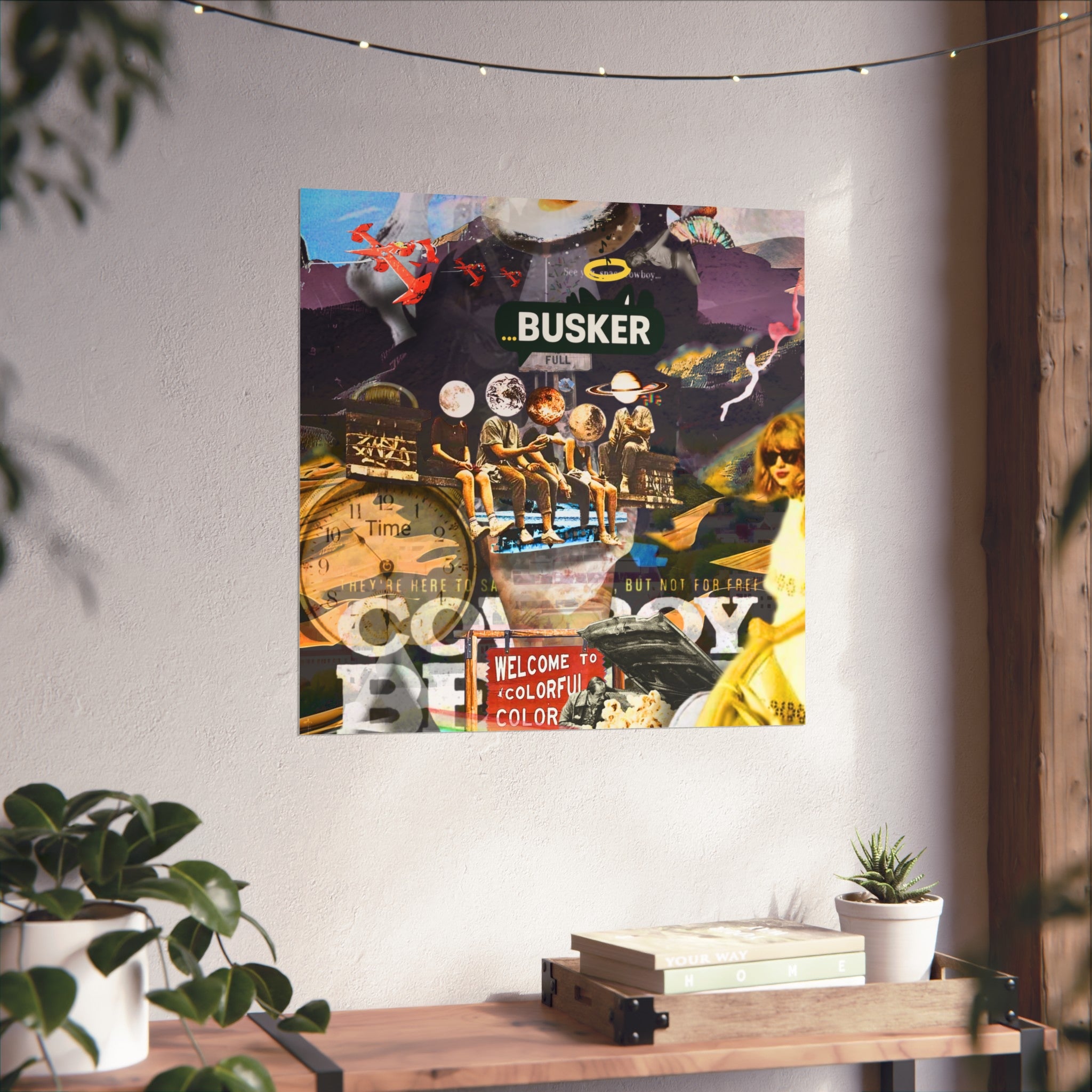 Vibrant Busker Fine Art Poster for Home Decor