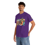 Artistic Unisex Heavy Cotton Tee - Vibrant Busker Design