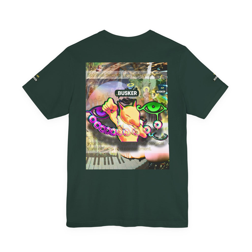 Vibrant Busker Art Tee for Creative Souls