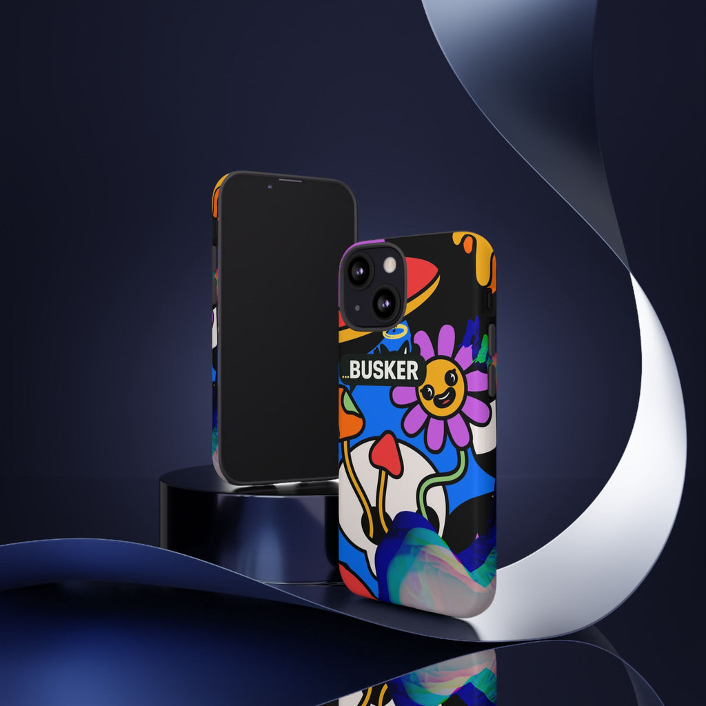Colorful Phone Case, Cute Phone Accessories, Gift for Music Lovers, Fun Tech Gear, Unique Floral Design Case