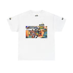 Artistic Unisex Heavy Cotton Tee - Vibrant Busker Design
