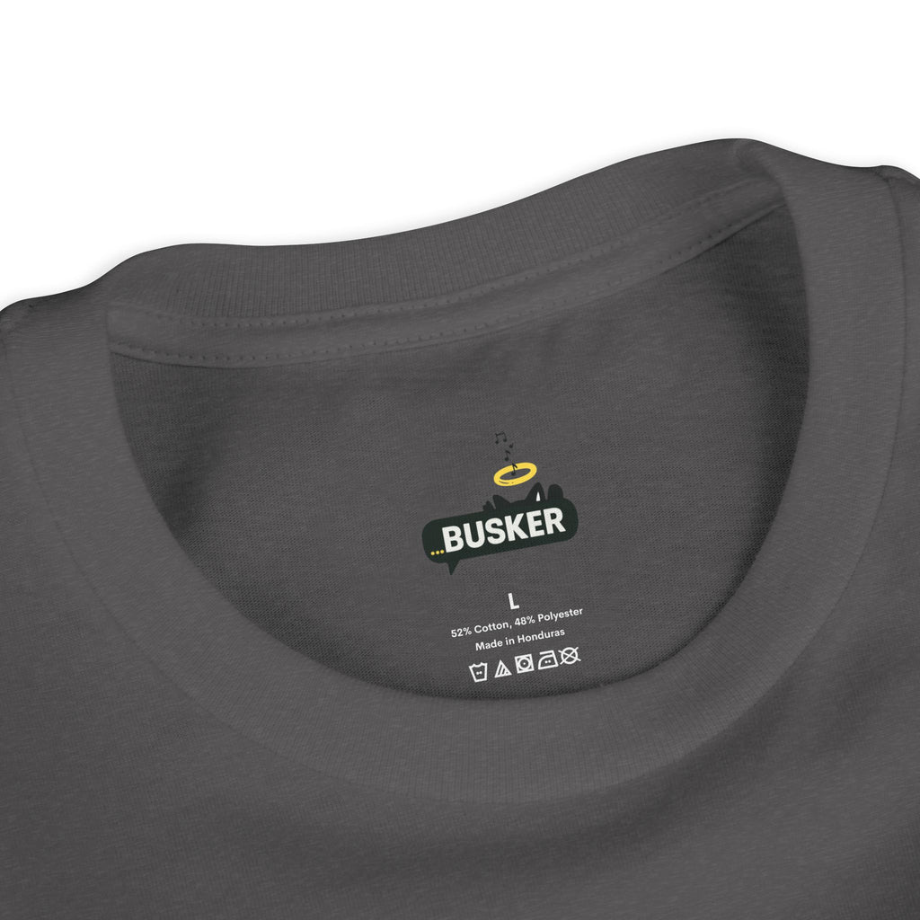 Colorful Youth Short Sleeve Tee - "Busker" Graphic Art Top