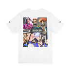 Busker Vibe Unisex Tee - Music & Art Collage Design