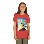 Busker Youth Short Sleeve Tee, Fun Summer Tee, Music Lover Gift, Kids Graphic T-Shirt, Festival Outfit, Creative Gift Idea