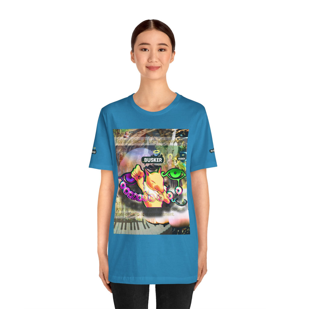 Vibrant Busker Art Tee for Creative Souls