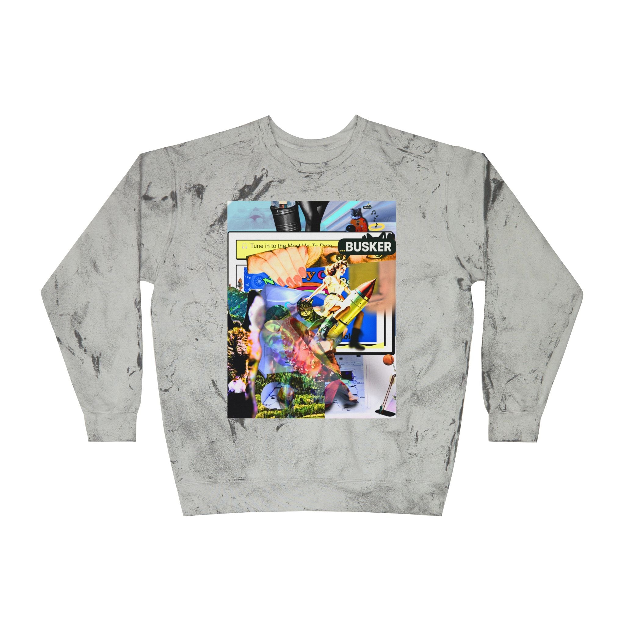 Color Blast Crewneck Sweatshirt for Creative Souls
