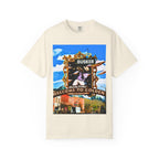 "Welcome to Golden" Exclusive Busker Unisex Garment-Dyed T-shirt, Music Lover Gift, Vintage Style Tee, Festival Wear, Casual Outfit