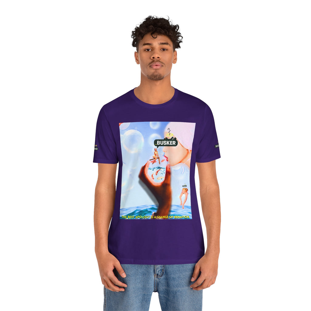 Busker Vibe Unisex Jersey Tee – Colorful Artistic Design for Summer Fun
