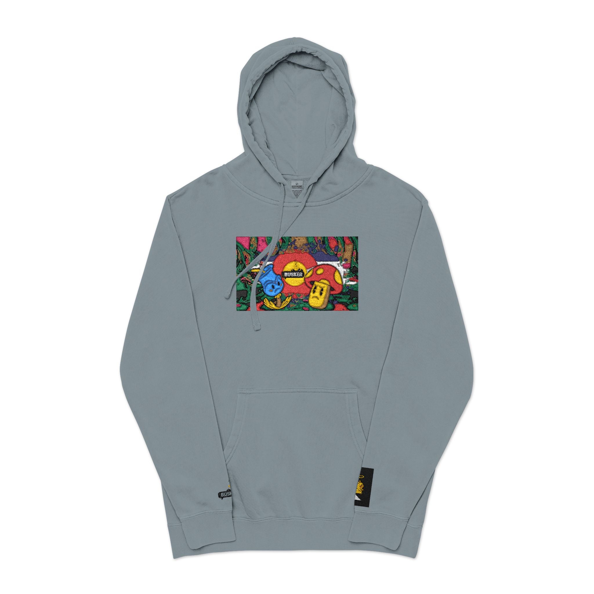 Vibrant Floral Embroidered Hoodie, Cozy Sweatshirt, Casual Wear, Unique Gift, Spring Fashion, Street Style