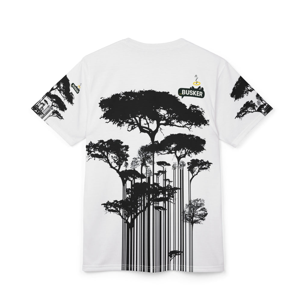 Stylish Nature-Inspired Unisex Tee, AOP T-Shirt for Outdoorsy People, Tree Lover Gift, Casual Streetwear, Eco-Friendly Fashion