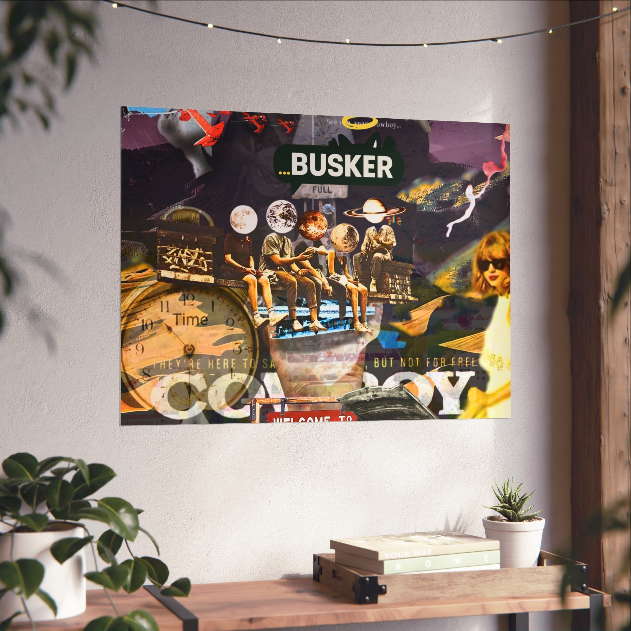 Vibrant Busker Fine Art Poster for Home Decor