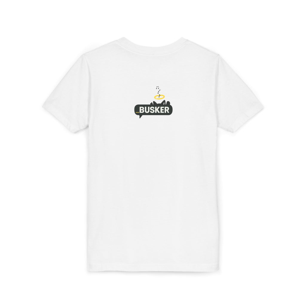 Youth Graphic Tee with Dinosaur Design, Fun Tee for Kids, Summer Style, Birthday Gift, Casual Wear, Playful Outfit, Busker Theme