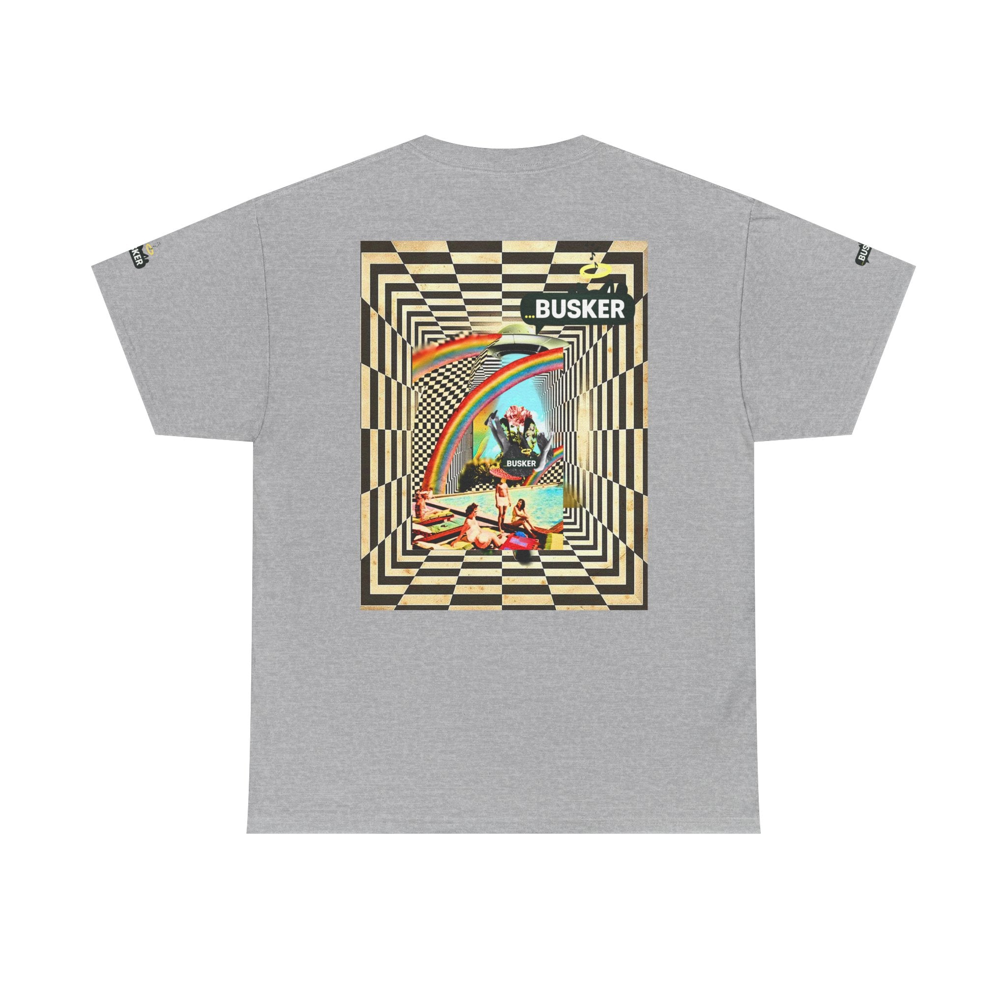 Retro Busker Graphic Tee - Unisex Heavy Cotton
