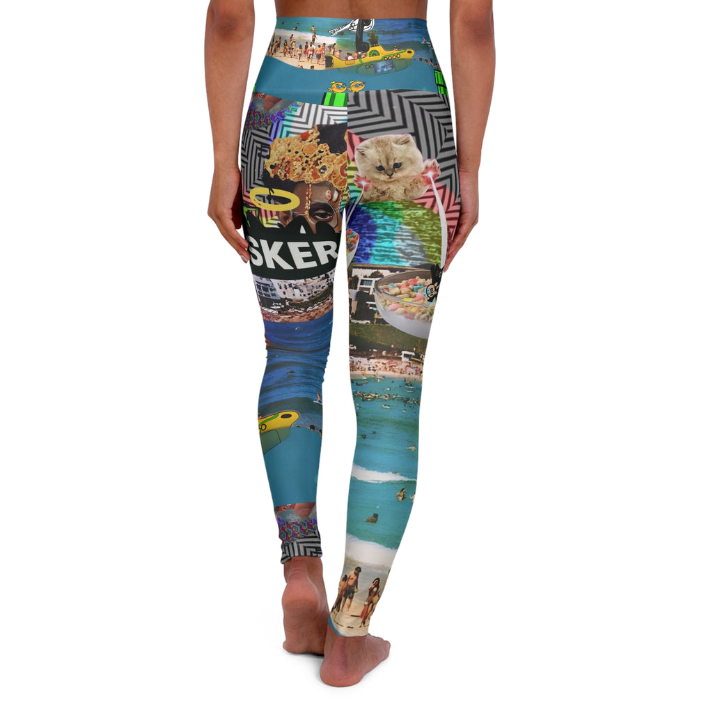 High Waisted Yoga Leggings (AOP)