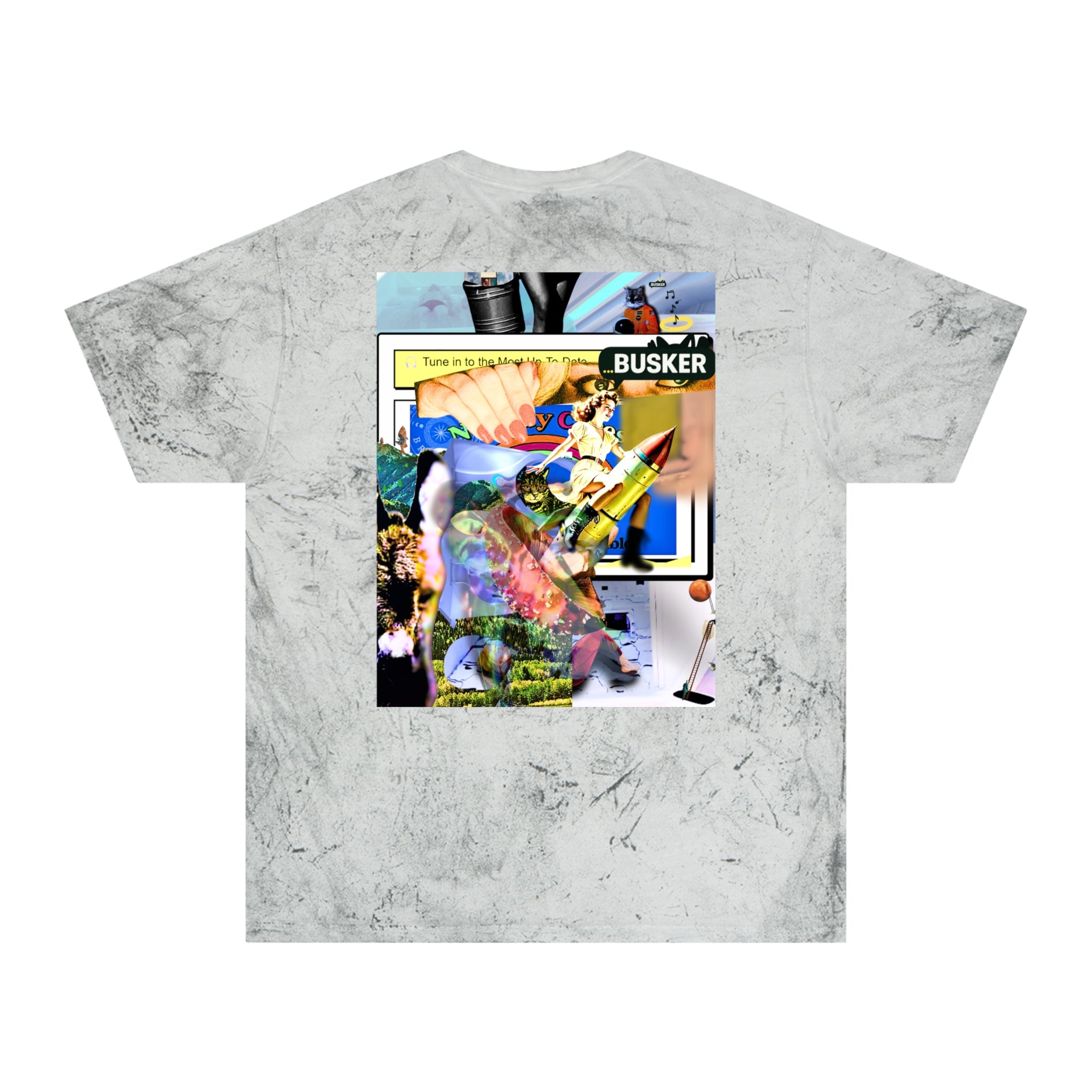 Vintage-Inspired Color Blast T-Shirt for Art Lovers