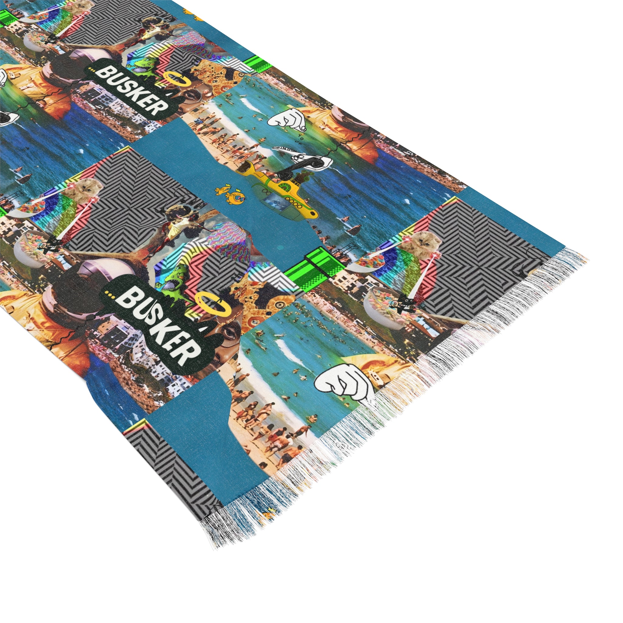 Colorful Busker Pattern Light Scarf