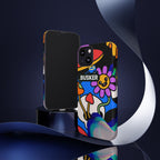Colorful Phone Case, Cute Phone Accessories, Gift for Music Lovers, Fun Tech Gear, Unique Floral Design Case