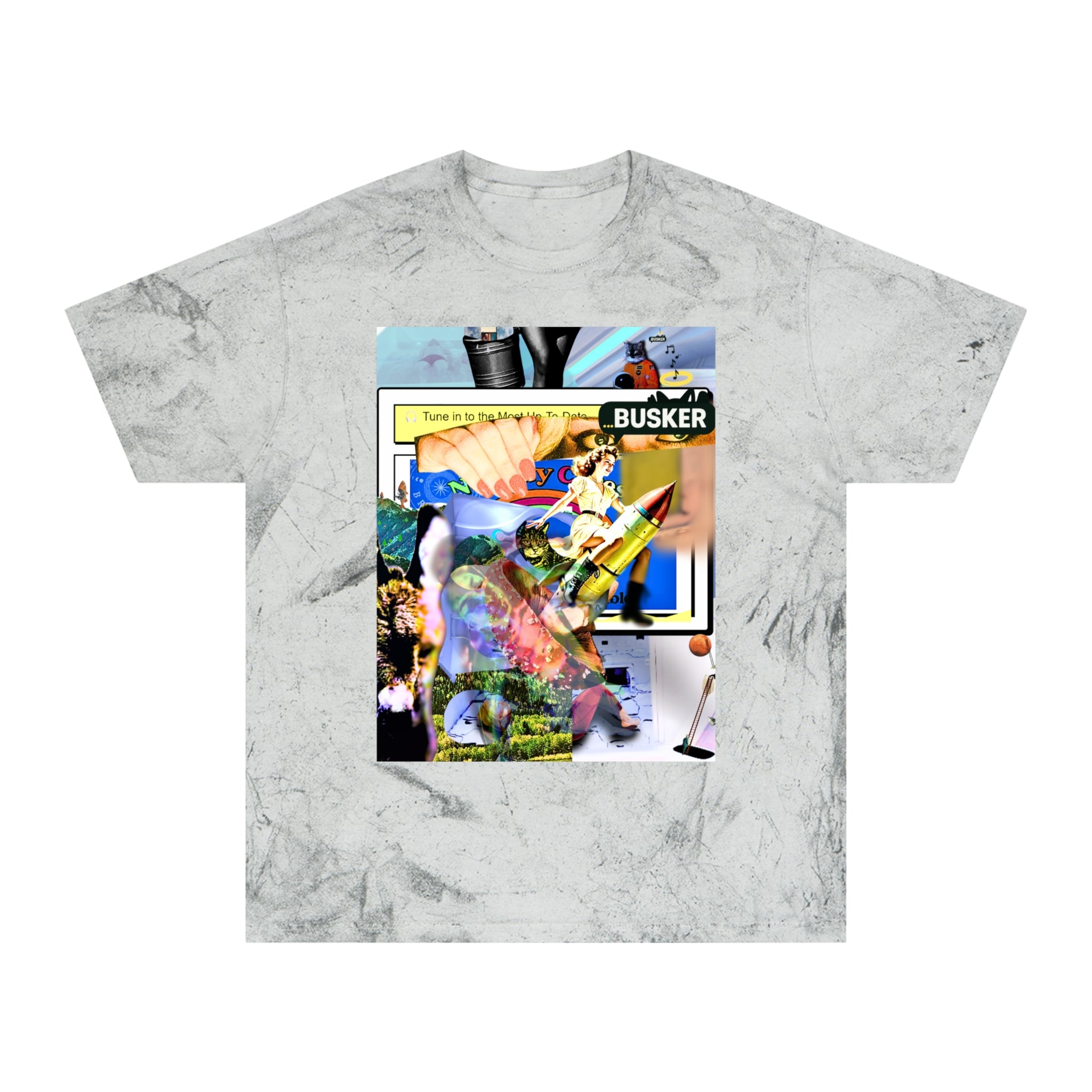 Vintage-Inspired Color Blast T-Shirt for Art Lovers