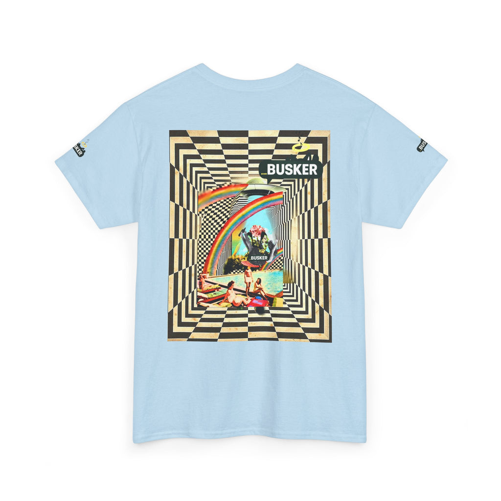 Retro Busker Graphic Tee - Unisex Heavy Cotton