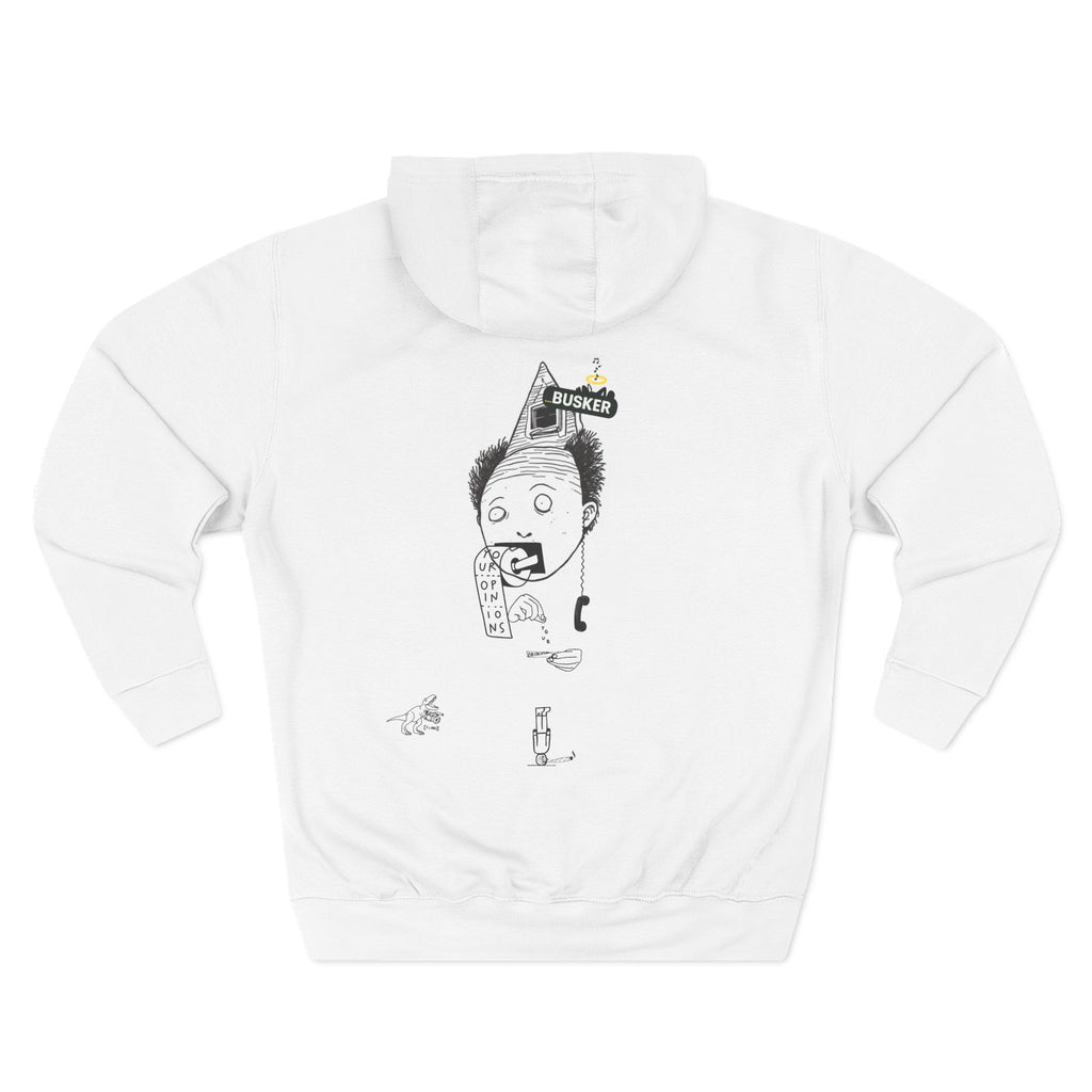 Street Art Fleece Hoodie - Cozy Comfort, Musician Gift, Festival Fashion, Unique Artwear, Unisex Streetwear