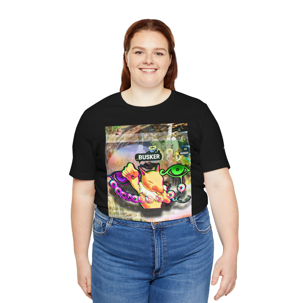 Vibrant Busker Art Tee for Creative Souls