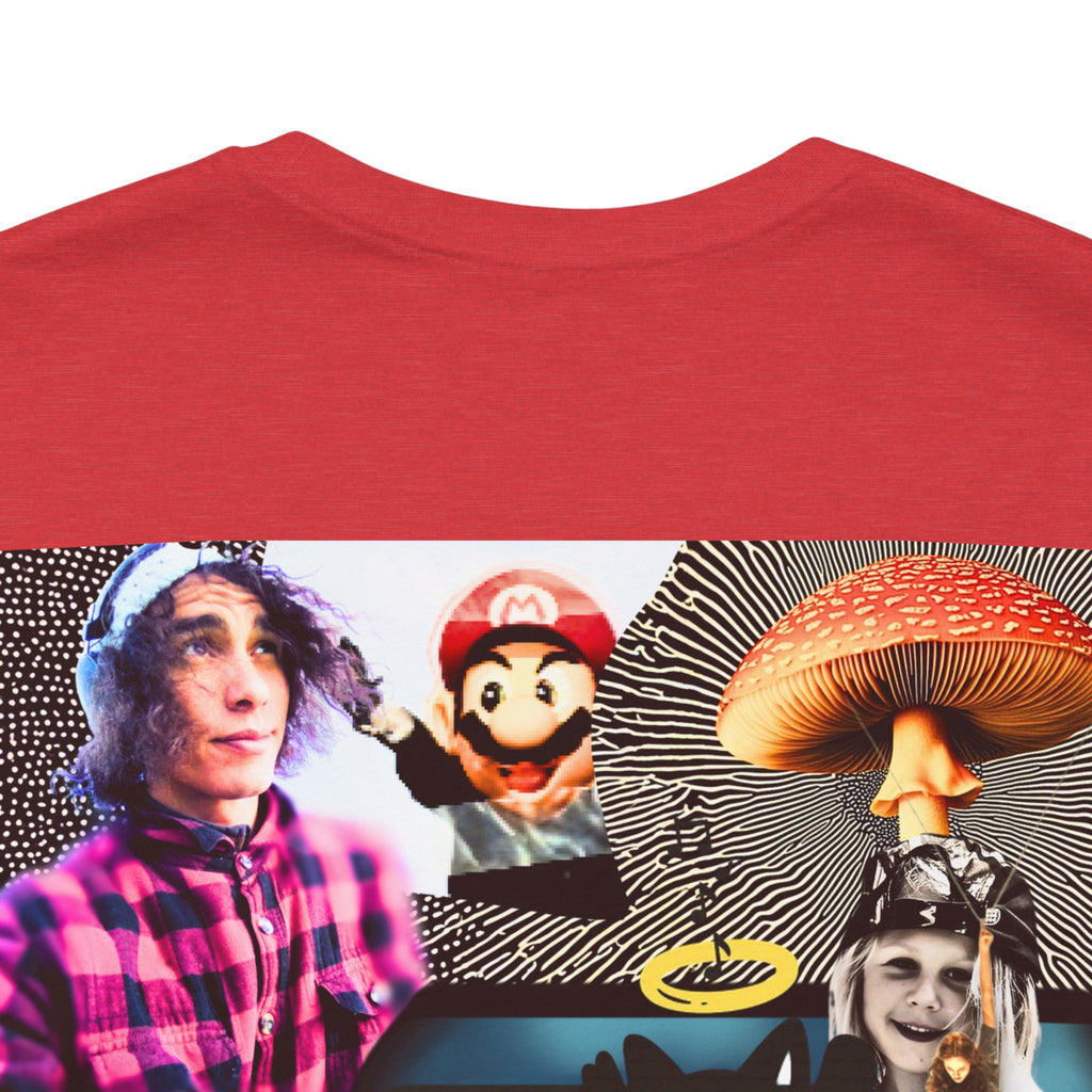 Busker Vibe Unisex Tee - Music & Art Collage Design