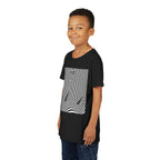 Stylish Youth Tee with Sunset Geometric Design, Summer Apparel, Kids Fashion, Gift for Birthdays, Fun Casual Wear, Graphic Tee