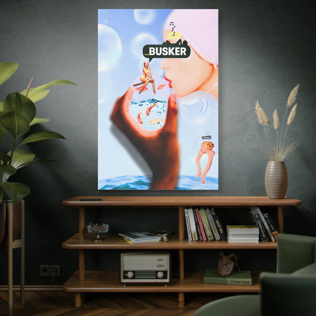 Artistic Matte Canvas Print - Dreamy Busker Vibes