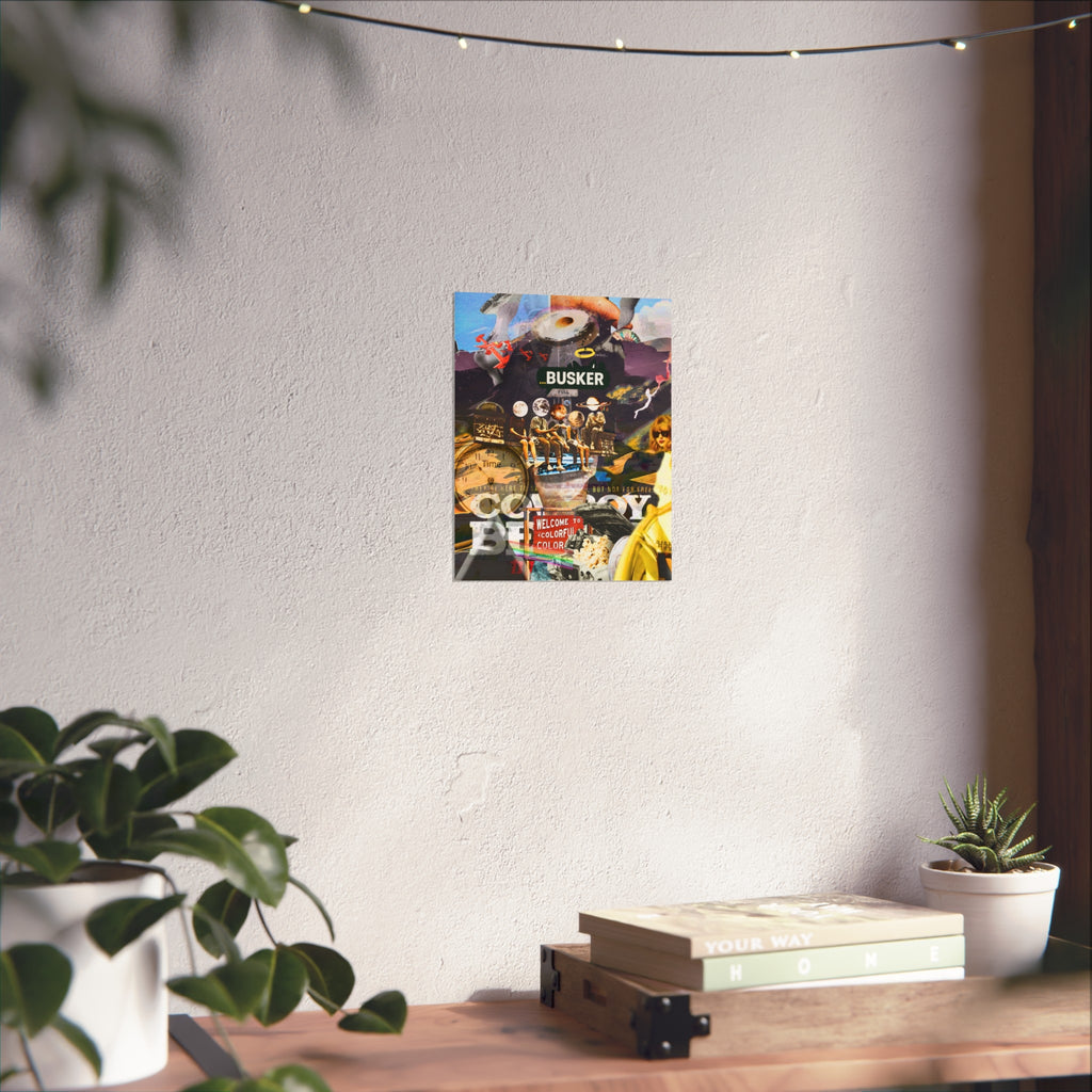 Vibrant Busker Fine Art Poster for Home Decor