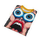 Bold Graphic Tee for Cartoon Lovers | Edgy AOP Unisex T-Shirt | Fun Gift for Anime Fans, Graphic Print Tee, Casual Wear