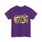 Artistic Unisex Heavy Cotton Tee - Vibrant Busker Design
