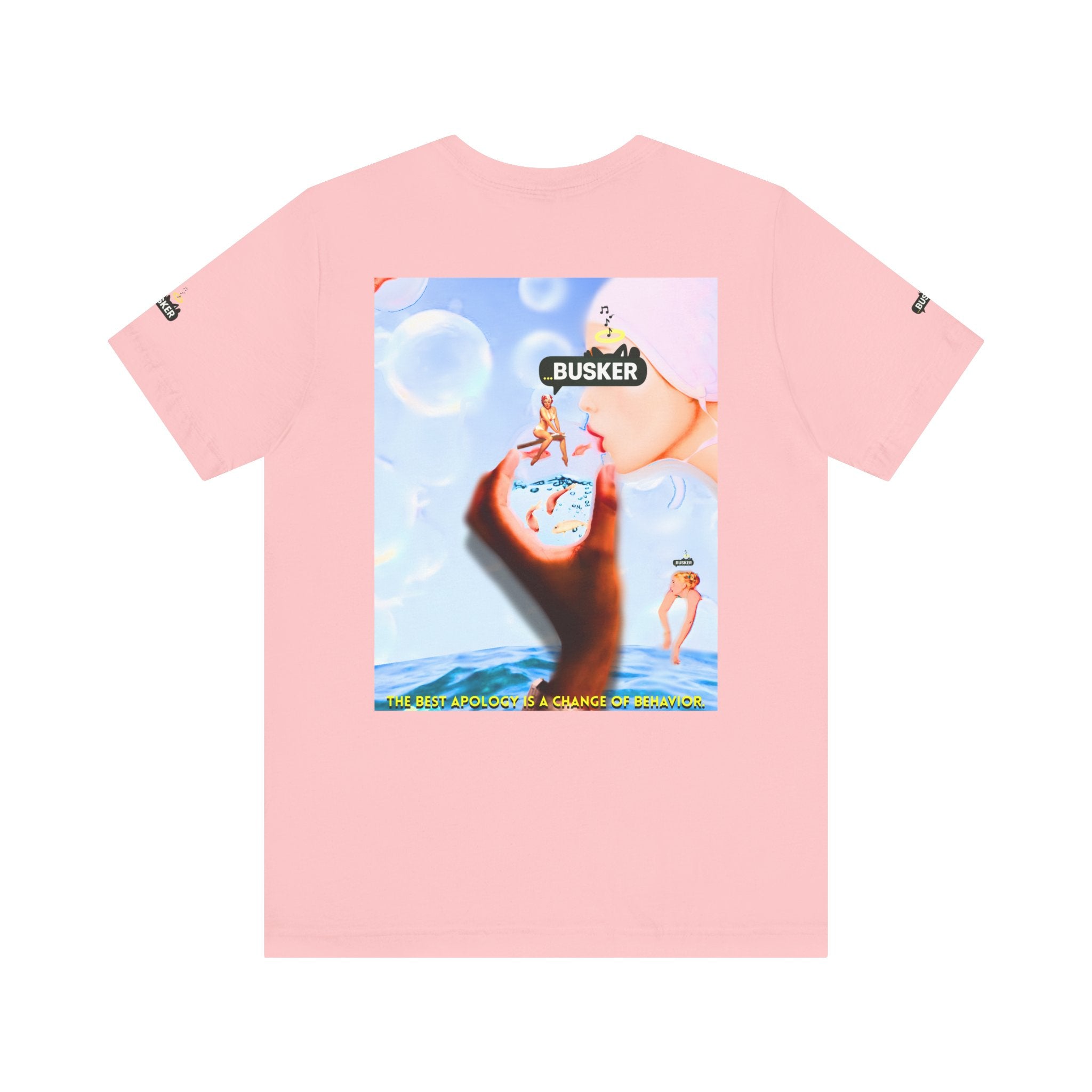 Busker Vibe Unisex Jersey Tee – Colorful Artistic Design for Summer Fun